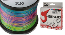 DAIWA splietaná šnúra J-BRAID X8 Multi-color 300 m