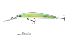 Wobler DAIWA Tournament Double Clutch 75SP-G - 7,5 cm