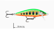 Wobler jednodielny Count Down Elite 3,5 cm RAPALA