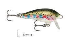 Wobler jednodielny Mini Fat Rap 3 cm RAPALA