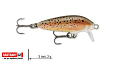 Wobler jednodielny Original Floating RAPALA 3 cm
