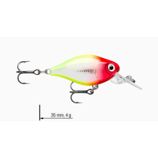 Wobler jednodielny X-Light Crank Mid Runner 3,5 cm RAPALA 