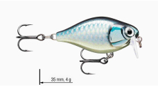 Wobler jednodielny X-Light Crank Shallow Runner 3,5 cm RAPALA