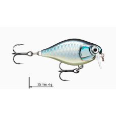 Wobler jednodielny X-Light Crank Shallow Runner 3,5 cm RAPALA