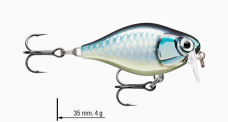 Wobler jednodielny X-Light Crank Shallow Runner 3,5 cm RAPALA