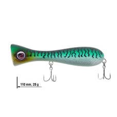 Wobler hladinový Dumbbell Popper 110 River2Sea Wobler hladinový Dumbbell Popper 110 River2Sea