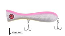 Wobler hladinový Dumbbell Popper 150 River2Sea