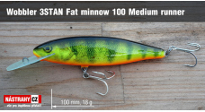 Wobbler 3STAN Fat minnow 100 medium runner